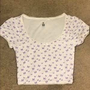 butterfly me to we top